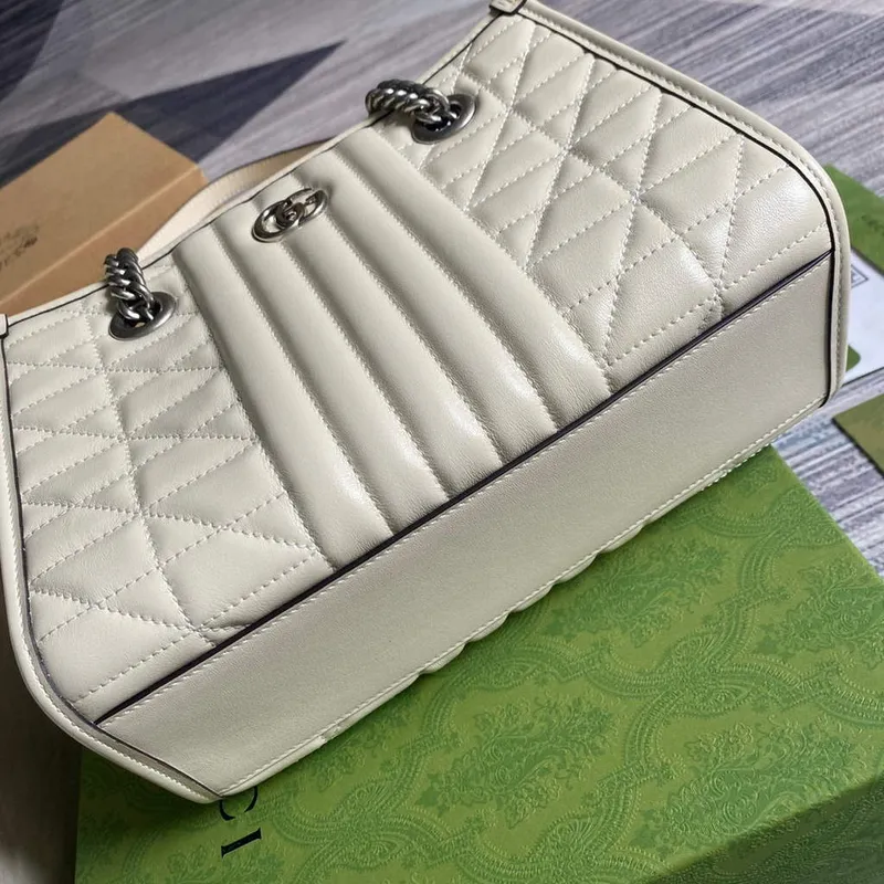 Gucci 681483 GG Marmont small tote bag Beige