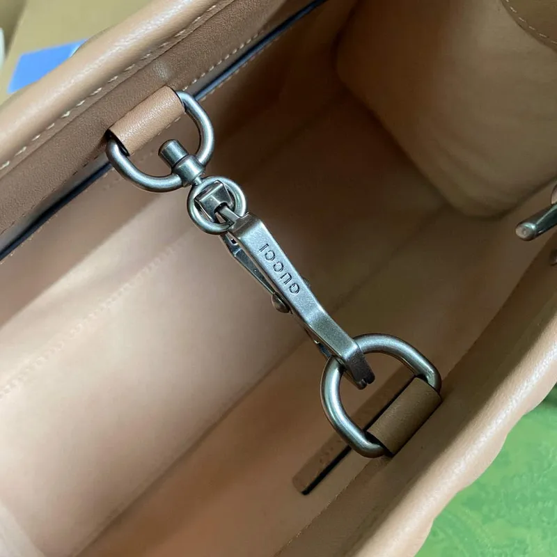 Gucci 681483 GG Marmont small tote bag Apricot