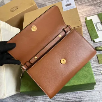 Gucci 675795 GG Large Top Handle Bag With Bamboo Brown