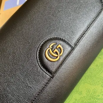 Gucci 675795 GG Large Top Handle Bag With Bamboo Black