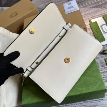 Gucci 675795 GG Large Top Handle Bag With Bamboo Beige