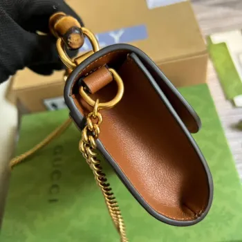 Gucci 675794 GG Small Top Handle Bag With Bamboo