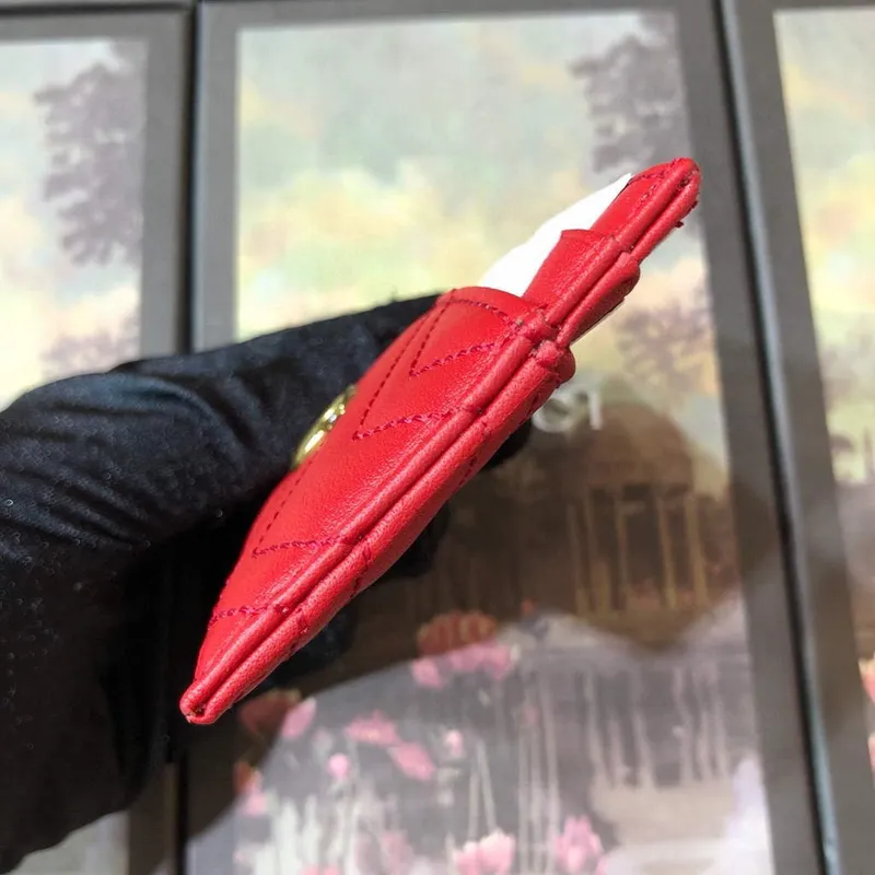 Gucci 443127 GG Marmont Card Case Red