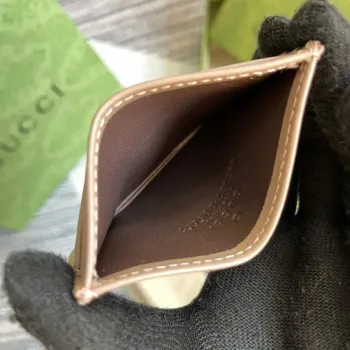 Gucci 443127 GG Marmont Card Case Apricot