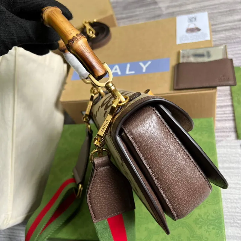 Gucci 675797 Small Jumbo GG Bag With Bamboo