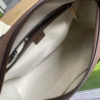 Gucci 645017 GG Small Duffel Bag With Web Brown