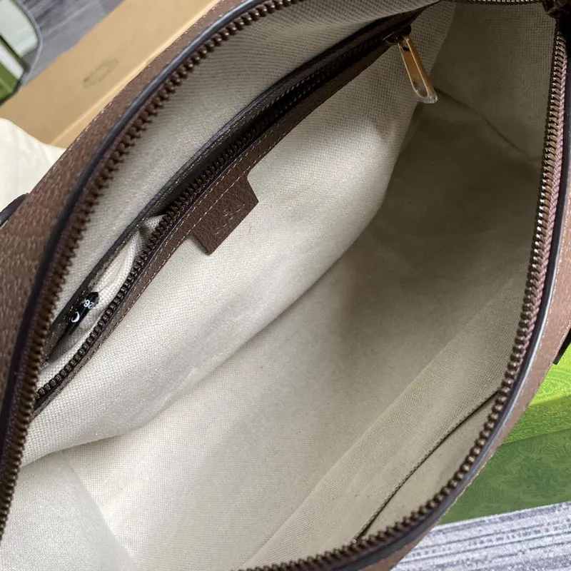 Gucci 645017 GG Small Duffel Bag With Web Brown