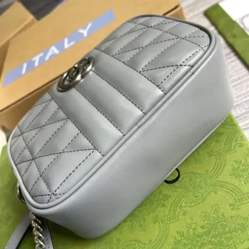 Gucci 634936 GG Marmont Mini Shoulder Bag Gray