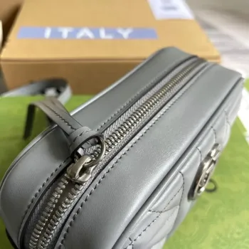 Gucci 634936 GG Marmont Mini Shoulder Bag Gray