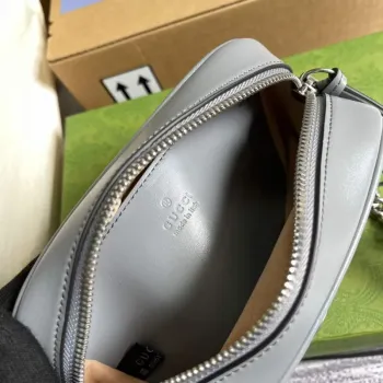Gucci 634936 GG Marmont Mini Shoulder Bag Gray