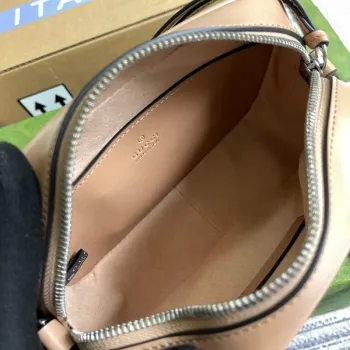 Gucci 634936 GG Marmont Mini Shoulder Bag Apricot