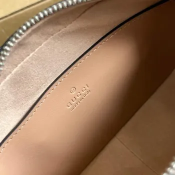 Gucci 634936 GG Marmont Mini Shoulder Bag Apricot