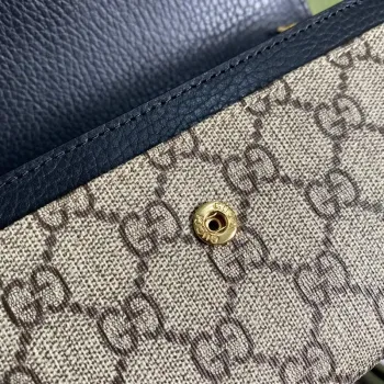 Gucci 546585 GG Marmont Chain Wallet Black