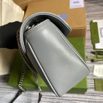 Gucci 443497 GG Marmont Small Shoulder Bag Gray