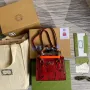 Gucci Diana Mini Tote Bag Snake Top Handle Bag Gucci  655661 Red