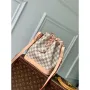 LV N40594 Louis Vuitton Noé BB Bucket Bag White