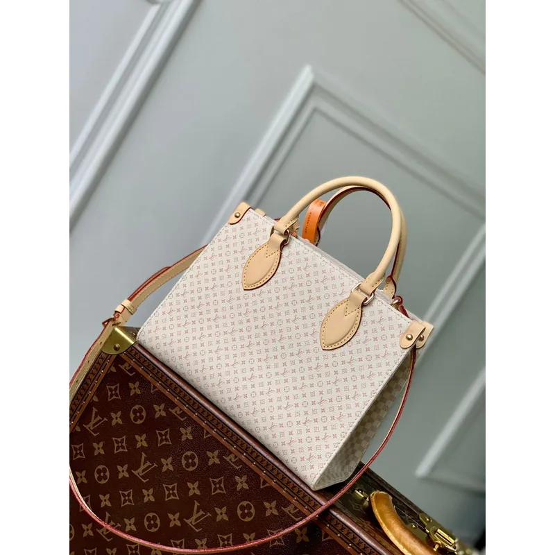 LV M15138 Louis Vuitton OnTheGo PM Bag Azure Blue/Sand