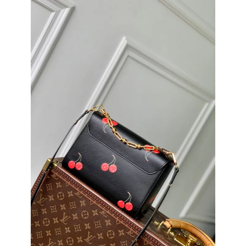 LV M14094 Louis Vuitton LV x TM Twist MM Bag Black