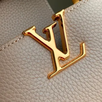 LV M12935 Louis Vuitton Capucines MM Handbag Galet Gray