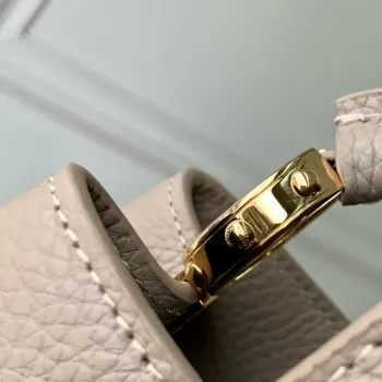 LV M12935 Louis Vuitton Capucines BB Handbag Galet Gray