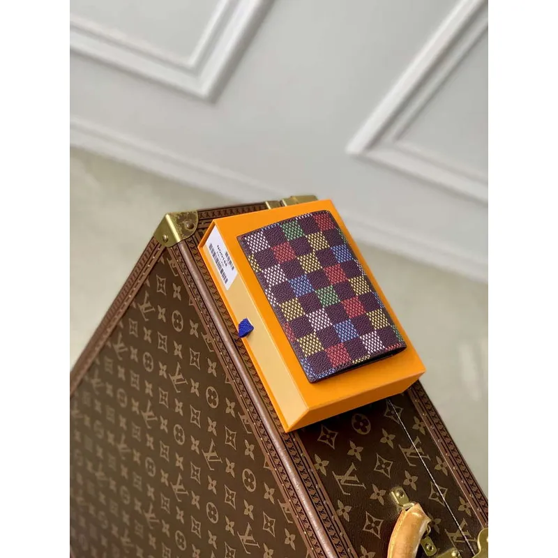 LV N00168 Louis Vuitton Passport Cover Multicolor