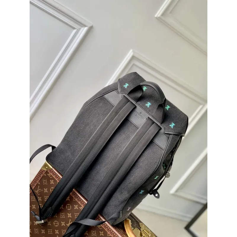 LV M14135 Louis Vuitton Montsouris Backpack Gradient Blue