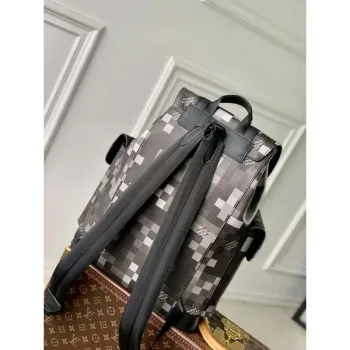 LV M14952 Louis Vuitton Christopher MM Backpack Black