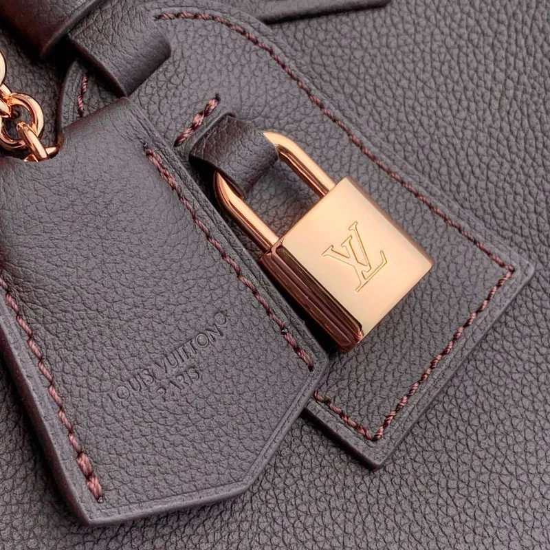 LV M12927 Louis Vuitton Capucines MM Souple Bag Chocolate Brown