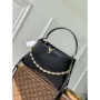 LV M12924 Louis Vuitton Capucines MM Souple Bag Black