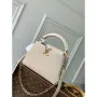 LV M12938 Louis Vuitton Capucines BB Handbag Quartz White