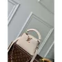LV M12938 Louis Vuitton Capucines Mini Handbag Quartz White