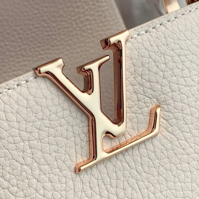 LV M12938 Louis Vuitton Capucines Mini Handbag Quartz White