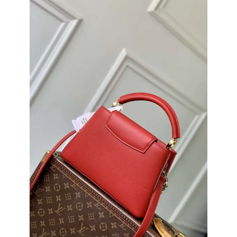 LV M12936 Louis Vuitton Capucines BB Handbag Red
