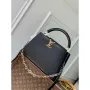 LV M12936 Louis Vuitton Capucines MM Handbag Black