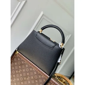 LV M12936 Louis Vuitton Capucines MM Handbag Black