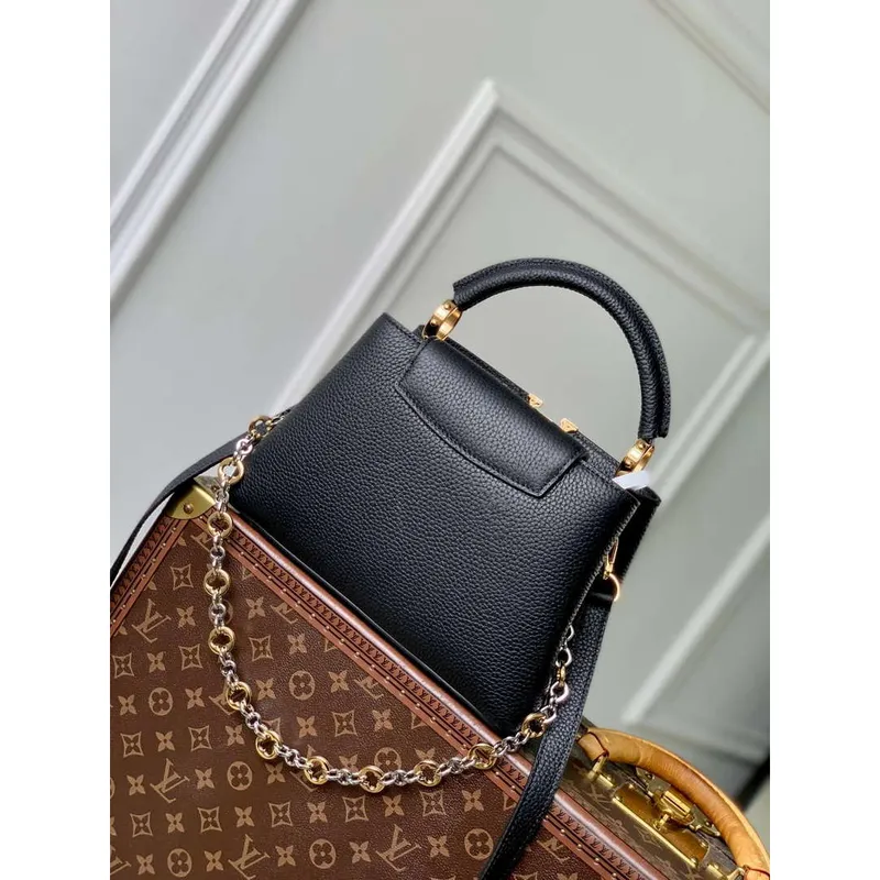 LV M12936 Louis Vuitton Capucines BB Handbag Black