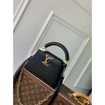 LV M12936 Louis Vuitton Capucines Mini Handbag Black