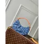 LV M13571 Louis Vuitton Pochette Valley Bag Denim Blue
