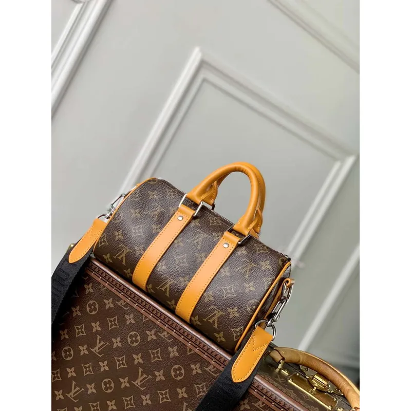 LV M12733 Louis Vuitton Keepall Bandoulière 25 Bag Safran Yellow