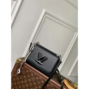 LV M14636 Louis Vuitton Twist PM Slim Bag Black
