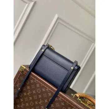 LV M14342 Louis Vuitton Twist MM Slim Bag Navy Blue