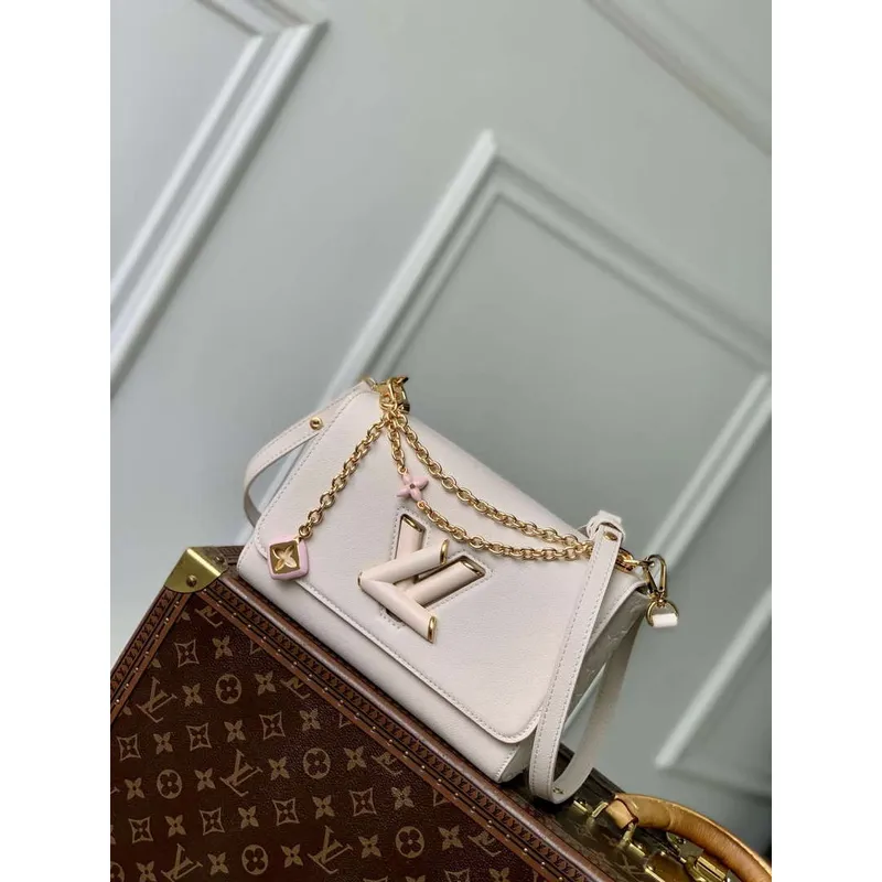 LV M14341 Louis Vuitton Twist MM Slim Bag Quartz