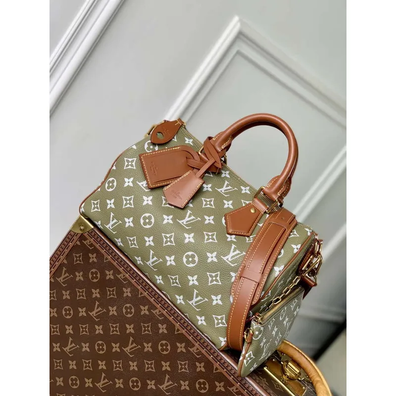 LV M13914 Louis Vuitton Speedy P9 Bandoulière 30 Bag Tail grass green