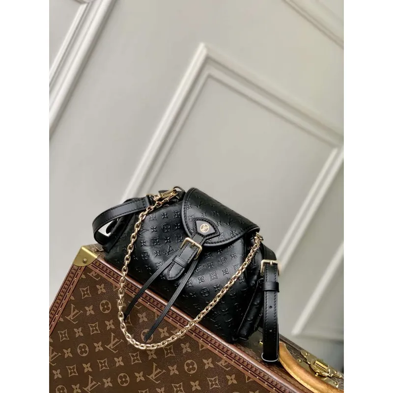 LV M25554 Louis Vuitton Odyssée Handbag Black