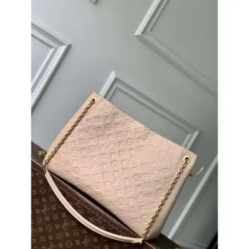 LV M14324 Louis Vuitton Anytime MM Cowhide Leather Bag Sand