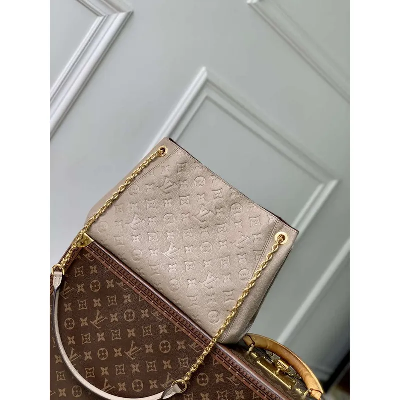 LV M14414 Louis Vuitton Anytime PM Cowhide Leather Bag Tourterelle Gray