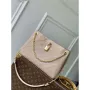 LV M14659 Louis Vuitton Anytime PM Cowhide Leather Bag Sand