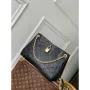 LV M14414 Louis Vuitton Anytime PM Cowhide Leather Bag Black
