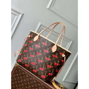 LV M13263 Louis Vuitton LV x TM Neverfull MM Handbag Monogram