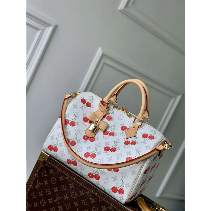 LV M14238 Louis Vuitton LV x TM Speedy Soft Bandoulière 30 Bag White